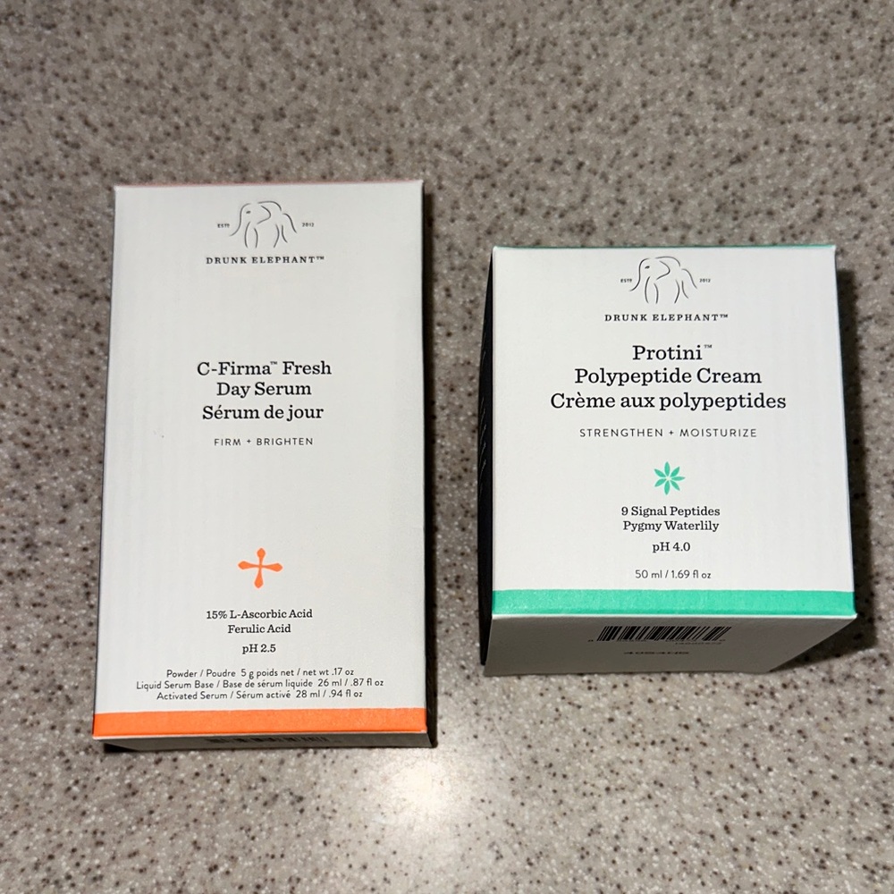 NWT Drunk Elephant C-Firma Fresh Day Serum and Protini Polypeptide Cream - Picture 2 of 3